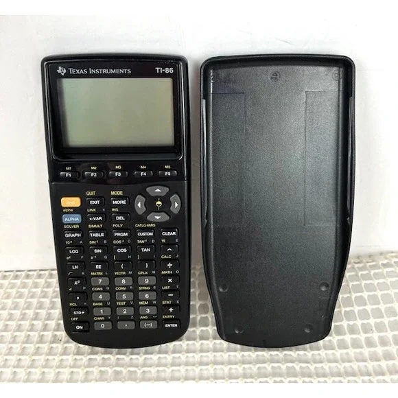 Texas‎ Instruments Ti-86 Graphing Calculator-Works but has a line on screen