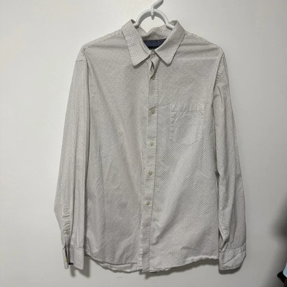 Banana Republic Gray Patterned Men's‎ button down Shirt