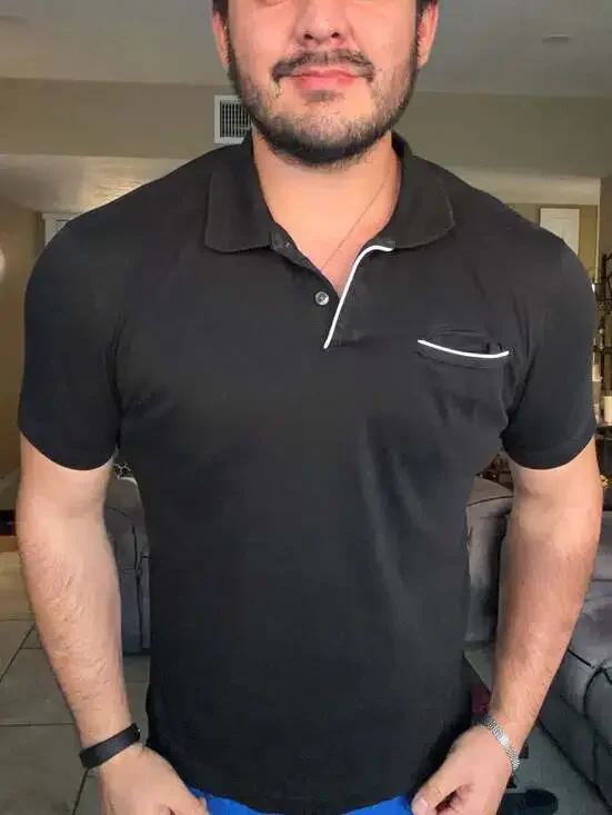 Banana Republic Luxe Touch Polo Shirt Black Size M