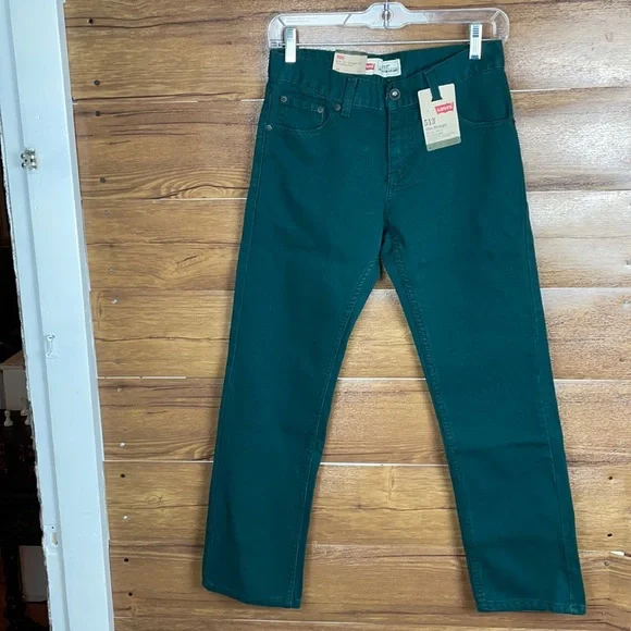Levi’s 513 boys slim straight fit ponderosa pine pant size 14 27 X 27