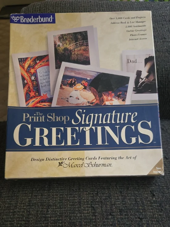 Vintage Broderbund: The Print Shop Signature Greetings Software