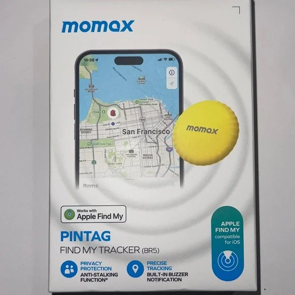Tracker Tag, Lost Key Finder Works with Apple Find My (iOS Only)