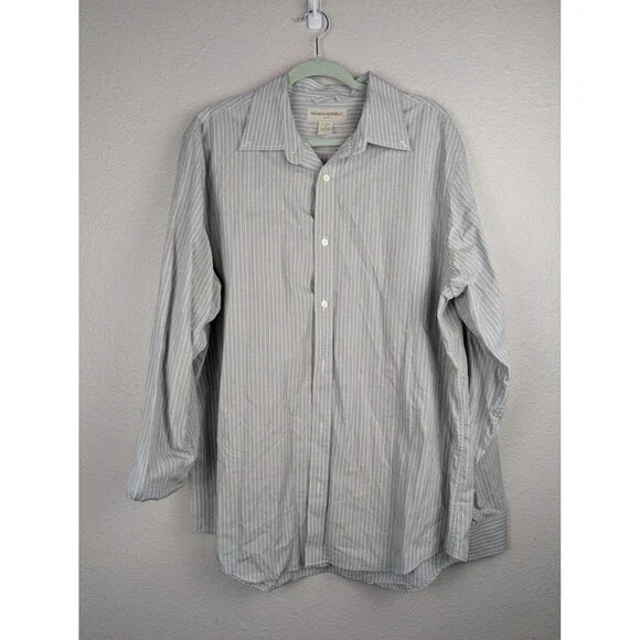 Banana Republic Mens‎ XL Striped Button Up Shirt