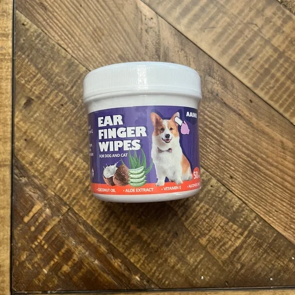 Dog and Cat Finger Ear Cleaning Wipes