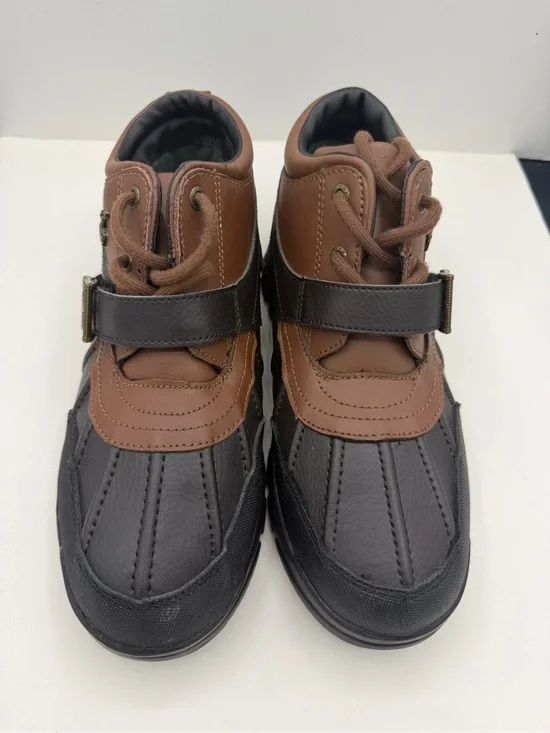 Polo by Ralph Lauren Black and Brown Men’s Rain & Snow Boots