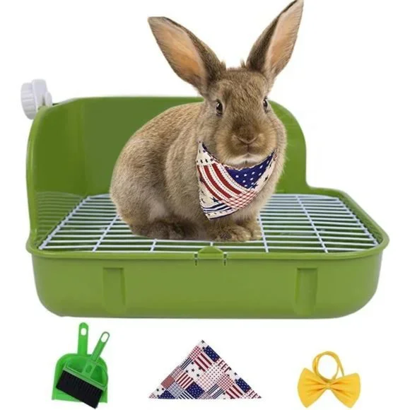 Small Animal Litter Pet Toilet Potty Trainer Corner Litter Bedding Box Pet Pan