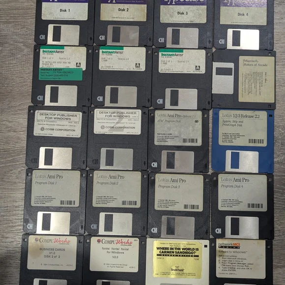 Vintage Floppy Disk Collection