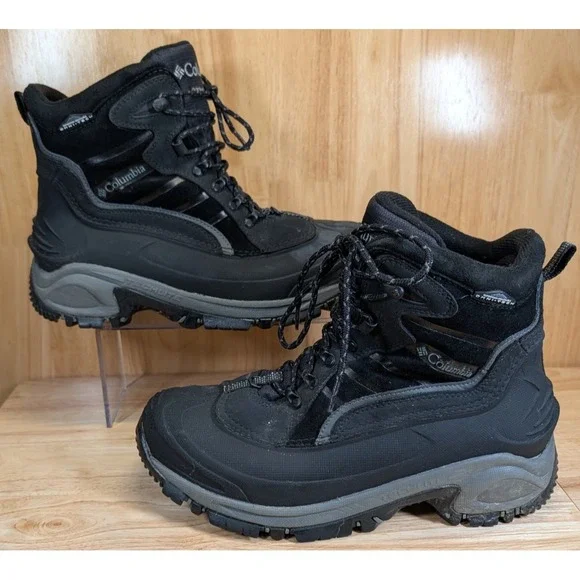 Columbia Bugaboot Snow Boots Men's 10.5 Waterproof 200g Insulated Black