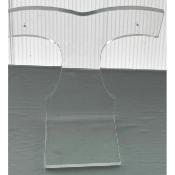 12 Clear Acrylic T-Shaped Jewelry Display Stand For Necklaces/Earrings