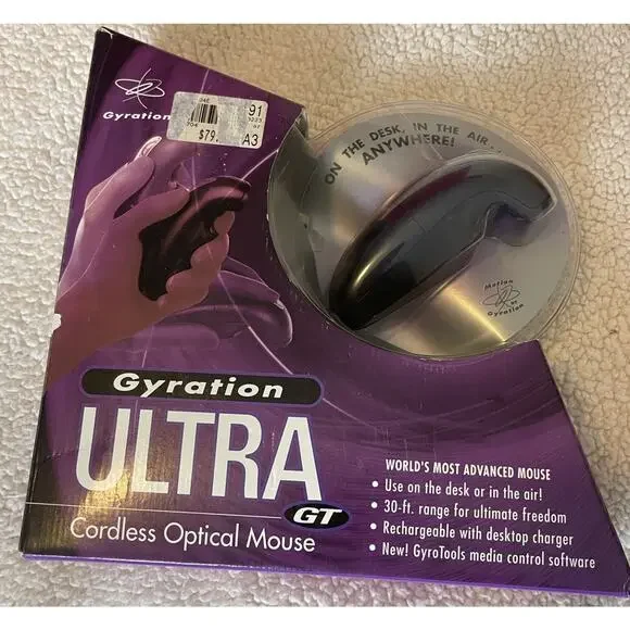 Gyration Ultra GT Cordless Wireless Optical Air Mouse