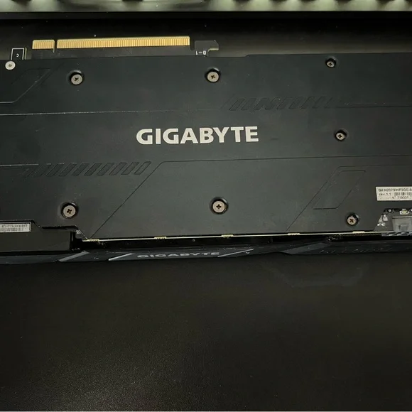 GIGABYTE Black and Silver Graphics Card