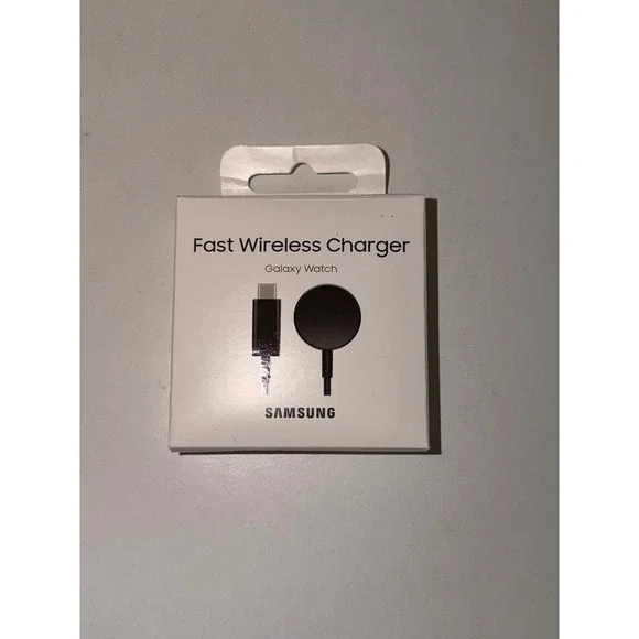 Samsung Galaxy Watch Fast Wireless Charger USB-C Magnetic Charging Pad Black NEW