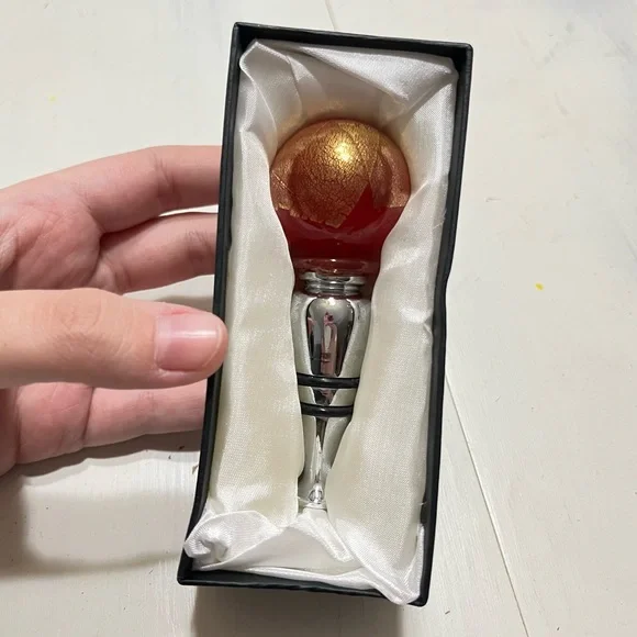 Z Gallerie Murano Glass Ball Wine Bottle Stopper