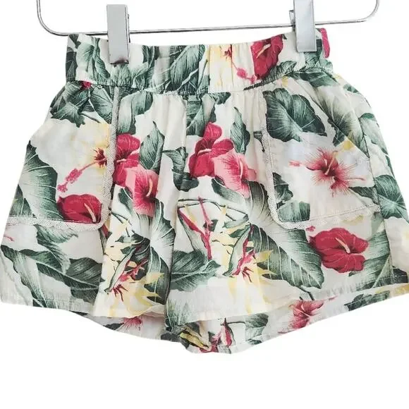 4 Janie And Jack Floral Shorts