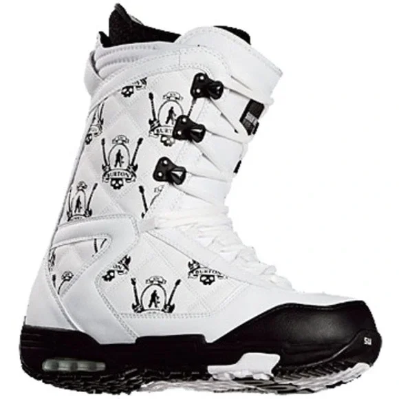 Burton SHAUN WHITE Men's 6 Snowboard Boots‎ White Imprint 3 Y2K Outdoors