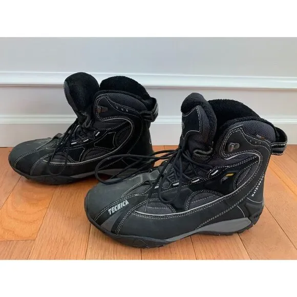 Tecnica Mens Snow Wasp 9.5 Waterproof Technidry Hiking Snow Boots‎