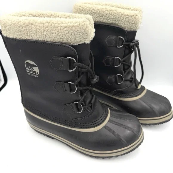 Sorel 1964 Pac Snow Boots Waterproof Sherpa Lined Mens 7‎ Removable Liner