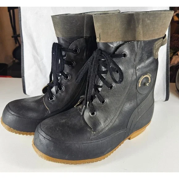 Bristolite Mickey Mouse Boots 9EE Rubber Military Extreme Cold Weather w/ Valve