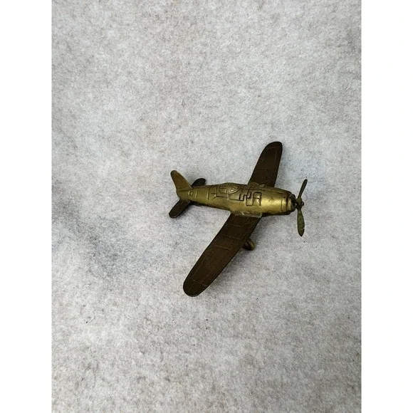 Vintage Antique Brass Desk Collector Aviation Pilot Decor Air Plane Figure‎