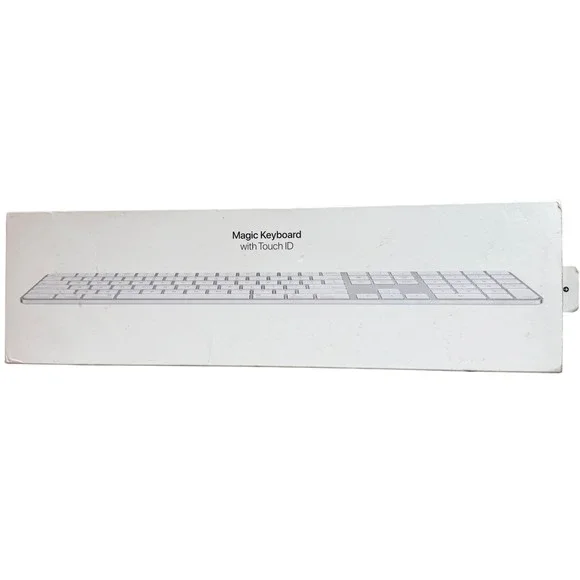 Apple Magic Keyboard Touch ID and Numeric Keypad Silver White A2520 EMPTY BOX