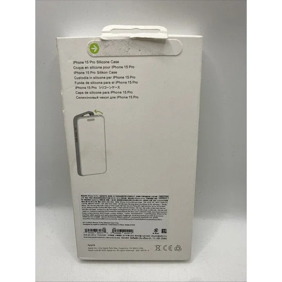 Genuine Apple Silicone Case with MagSafe For iPhone 15 Pro - Clay - New Open Bx