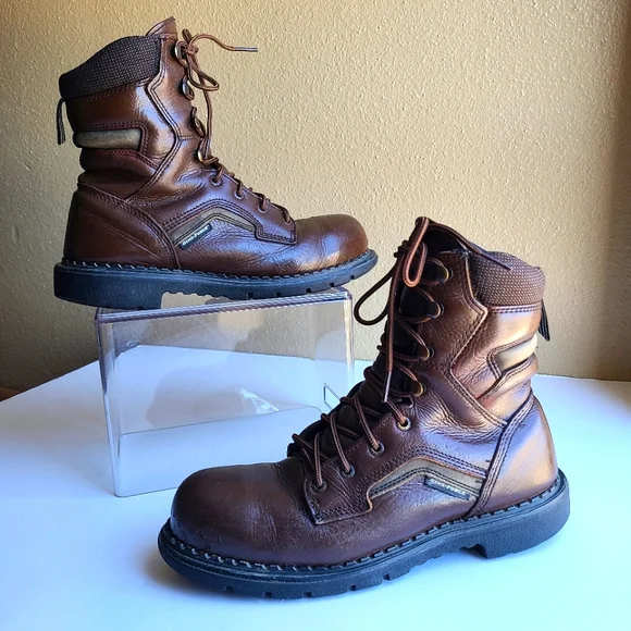 RED WING BOOTS Dyna Force -STEEL TOE INSULATED WORK BOOTS Men size 8.5