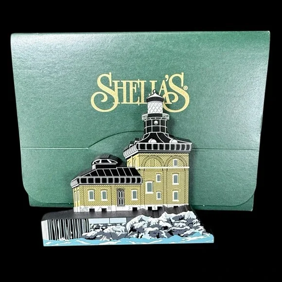 Shelia's Toledo Harbor Light Lighthouse‎ Toledo, Ohio Wooden Shelf Sitter 2000