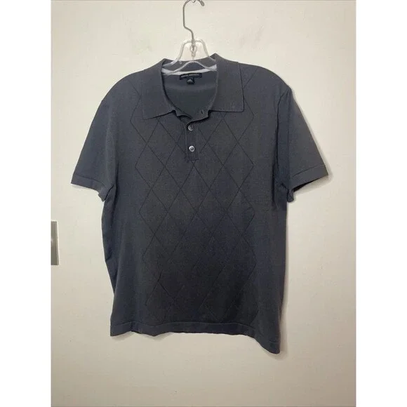 Vintage Banana Republic Men’s Polo Short Gray Pima Cotton Size M