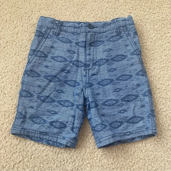 True Craft Little Boys Blue Adjustable Waist Shorts Size 5