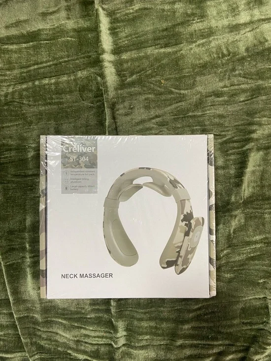 ST-304 Camouflage Neck Massager - Beige/Green