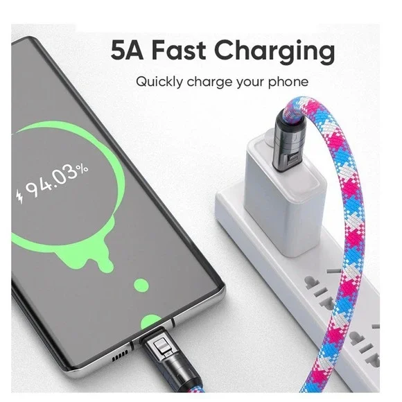 Type C to Type C 240W Fast Charging with Wearable Bracelet