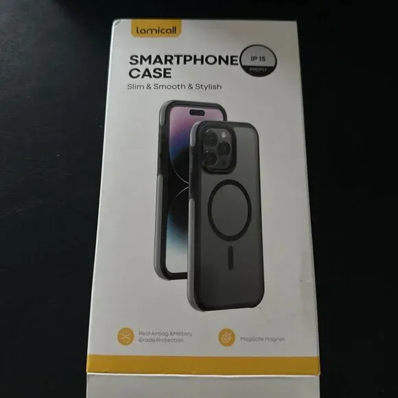 Apple Black iPhone 15 black case with screen protector