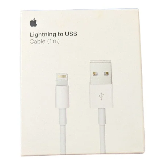 E4-OB Apple MUQW3AM/A 1m 3Ft White Lighting to‎ USB Cable A1480 (Open Box)