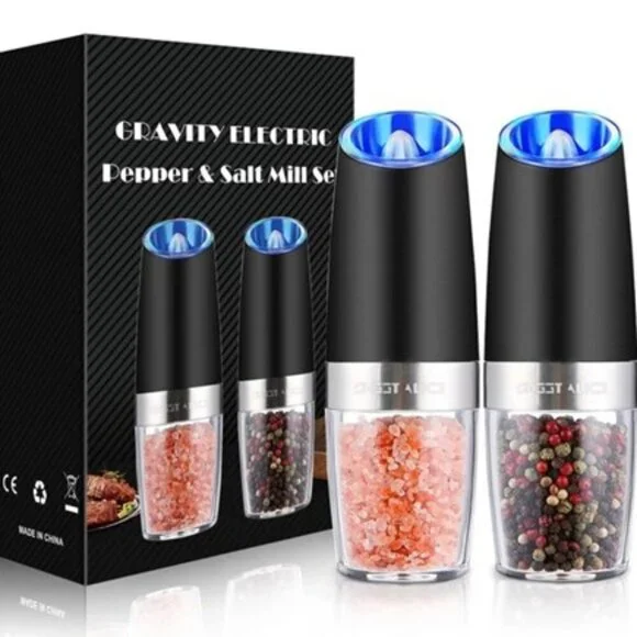 Gravity electric pepper and salt mill set NEW IN BOX‎