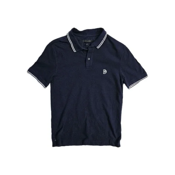 banana republic luxe touch performance polo navy Small