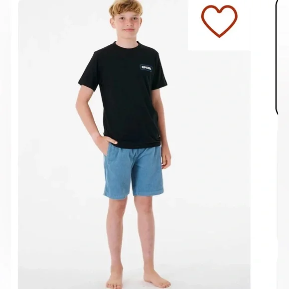 RIPCURL Blue Corduroy Boys Shorts.