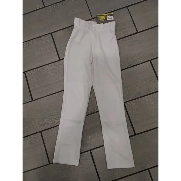 New Easton Youth Baseball‎ Softball Pants White YXS Elastic Waistband
