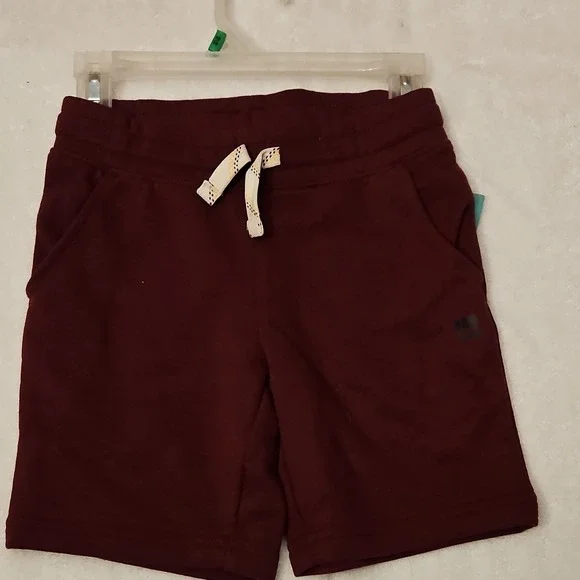 365 Kids from Garanimals Boys Sweat Shorts Bordeaux Drawstring Size 4