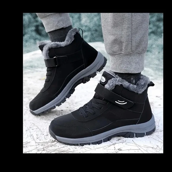 Black Winter Boots Size 6.5 mtp53