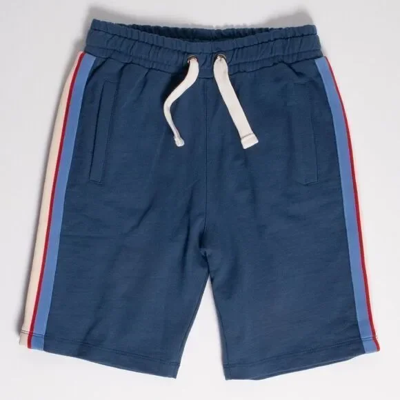 Kidpik Side Taped Jog Short Side Striped Knit Short New Small 7/8