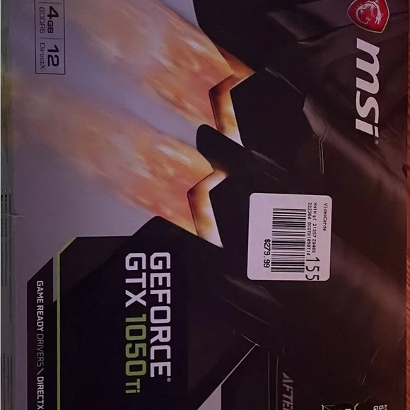 1050 ti hasn’t been used or overclocked.
