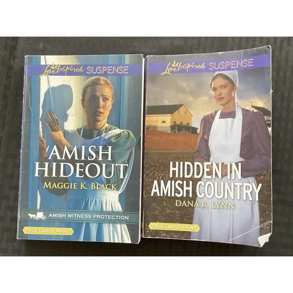 Amish Hideout Maggie K. Black Hidden in Amish Country Dana R. Lynn‎ Large Print