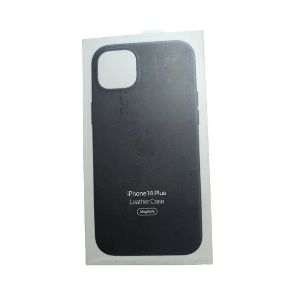 H9-O Genuine Apple iPhone 14 Plus Leather Case with MagSafe - Midnight