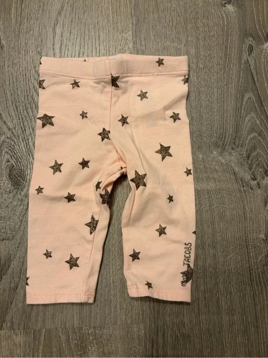 Baby Girl's Little Marc Jacob's Pink Star Print Leggings- Size 3 Months- NWOT