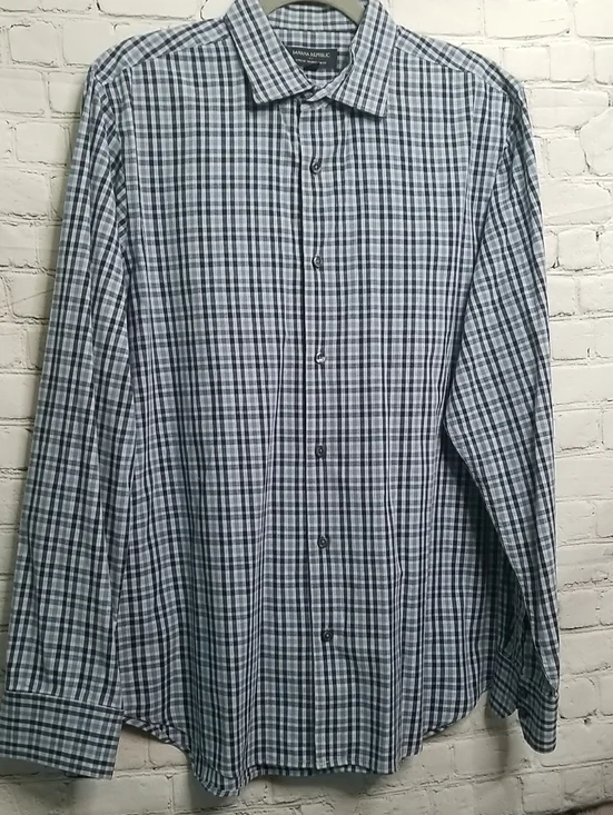 Banana Republic mens dress shirt size Large Slim Fit. EUC