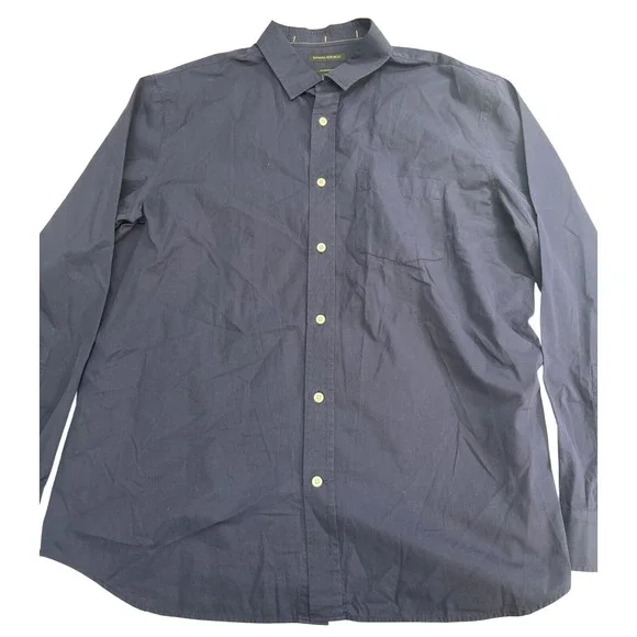 Banana Republic dress shirt Men's size XL navy‎ long-sleeve
