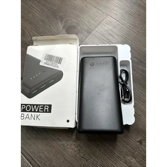 Portable Charger 36800mAh Power Bank with Tri-Outport & Dual Inport 2.1A USB