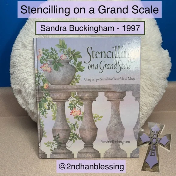 1997 Stencilling on a Grand Scale Book Sandra Buckingham ISBN 1-55209-143-0 Hard