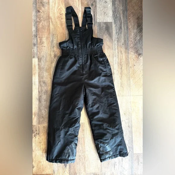 Faded Glory Black One Piece Winter Snowsuit Bibs