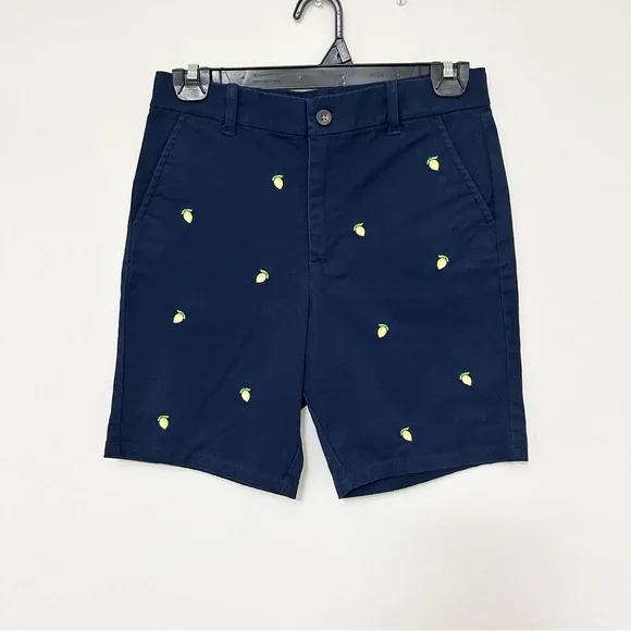 Janie and Jack The Embroidered Twill Short Merchant Marine Lemon Boys' size 12